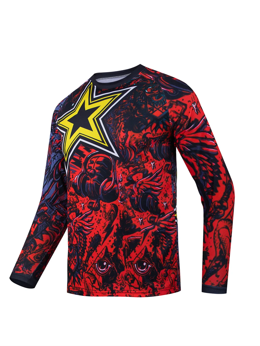 Summer Motocross Shirt Men Breathable Mountain Bike Mtb Long Sleeve Racing Downhill Cycling Men's Sports Jersey