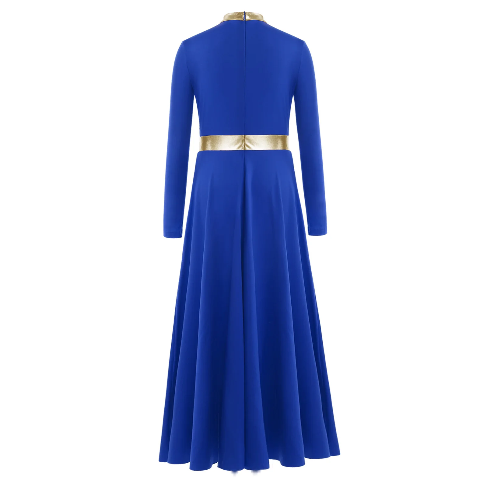 

Kids Girls Liturgical Worship Praise Dress Ballet Lyrical Dance Metallic Church Choir Performance Contemporary Dance Costumes