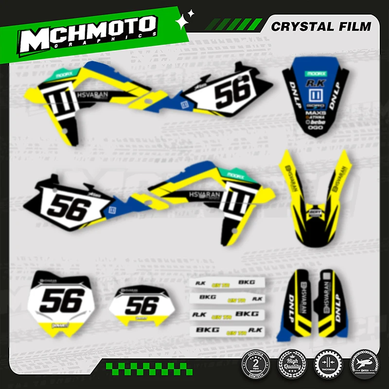 

MCHMFG набор наклеек с графикой команды для Husqvarna TC TE 2005 2006 2007 250 300 350 400 TC TE наклейки 011