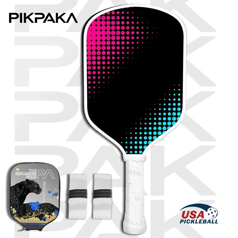 مجموعة مجداف كرة البيسبول الشبكية الأنيقة المعتمدة من USAPA T700 من ألياف الكربون Unibody مشكل حراريًا مع قوة ودبوس أساسي على شكل قرص العسل 16 مم #1