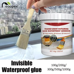 Invisible Waterproof Agent Strong Transparent Sealing Coating Repairing Antileak Glue Invisible Paste Glue With Brush 100-1000g