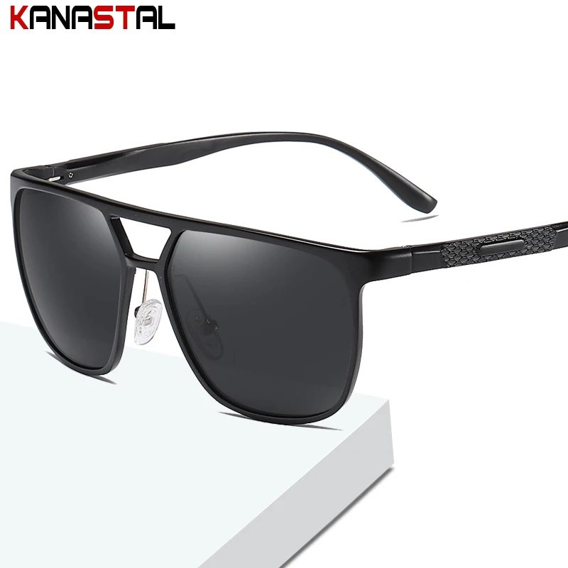 Men Polarized Sunglasses UV400 Irregular Colorful Sun Glasses Alloy Polygon Eyeglasses Frames Driving Travel Male Visor Eyewear