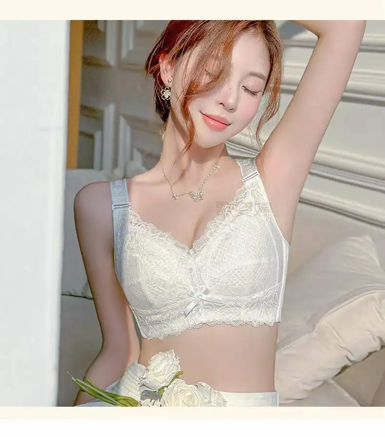 Full-Coverage Lace Bra - Minimizer, Ultra-Thin & Supportive, 4-Row Hook