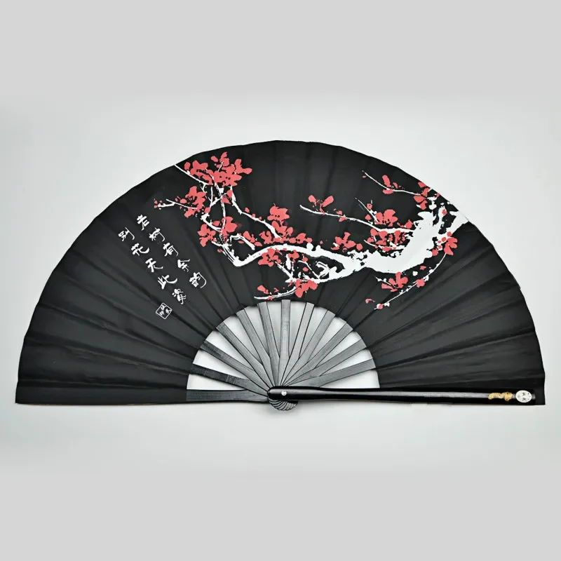 Tai Chi Kongfu Fan Chinese Traditional Martial Arts Kongfu Ventilador Fan Portable Bamboo Hand Folding Fans Performance Props