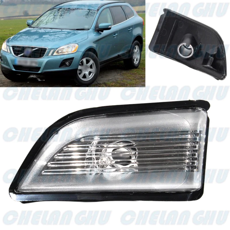 

For Volvo XC60 2008 2009 2010 2011 2012 2013 Left Side Rear Mirror Turn Signal Light Lamp Without Bulbs Car accessories