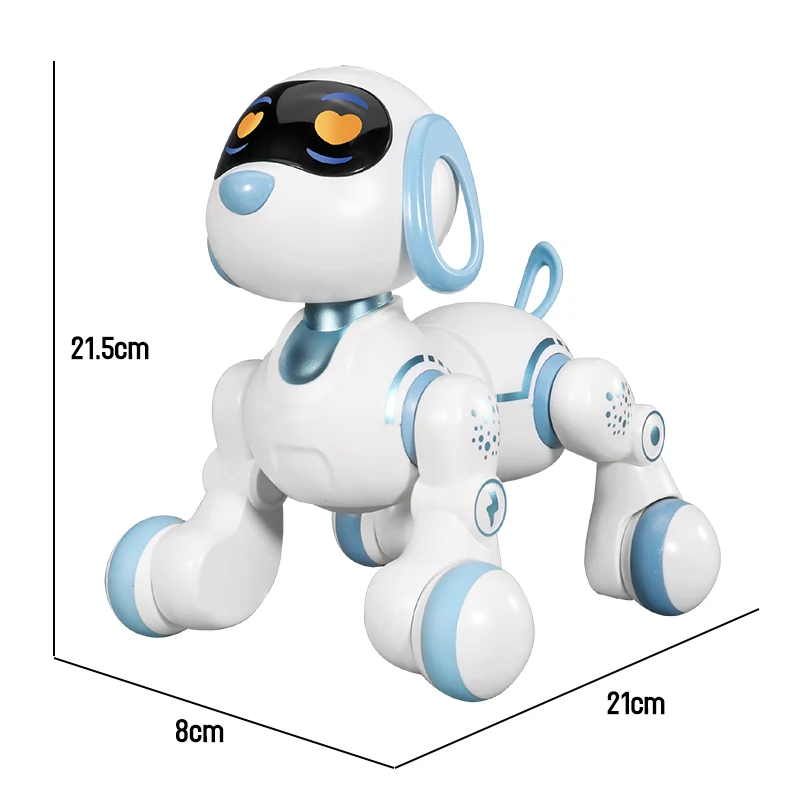 Funny RC Robot Electronic Dog Stunt Dog Voice Command Touch-sense Music Song Robot Dog for Boys Girls Children's Toys 18011