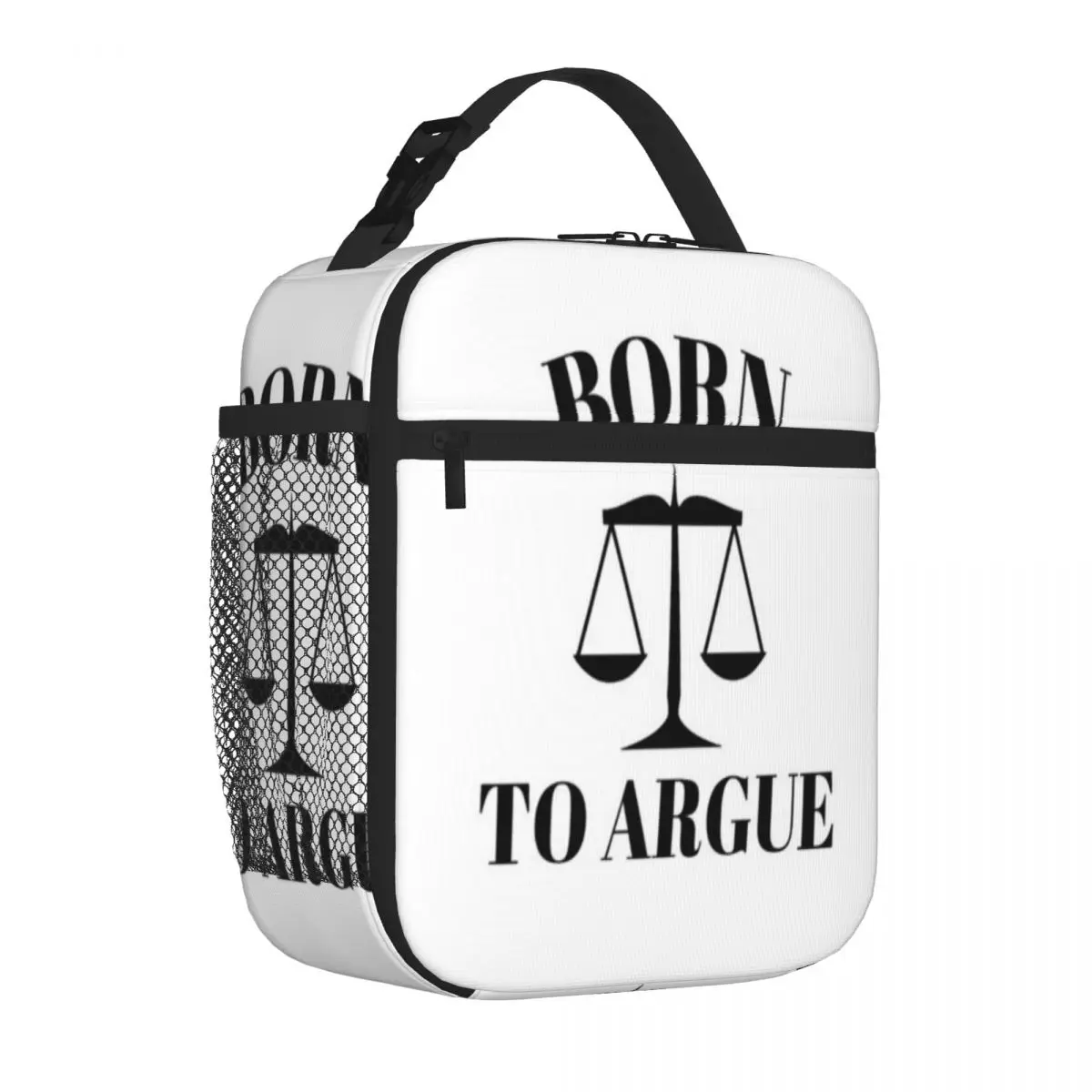 Bestselling Born To Argue Law Students Military Style Food Storage Bag Business Trip Lunch Handbag