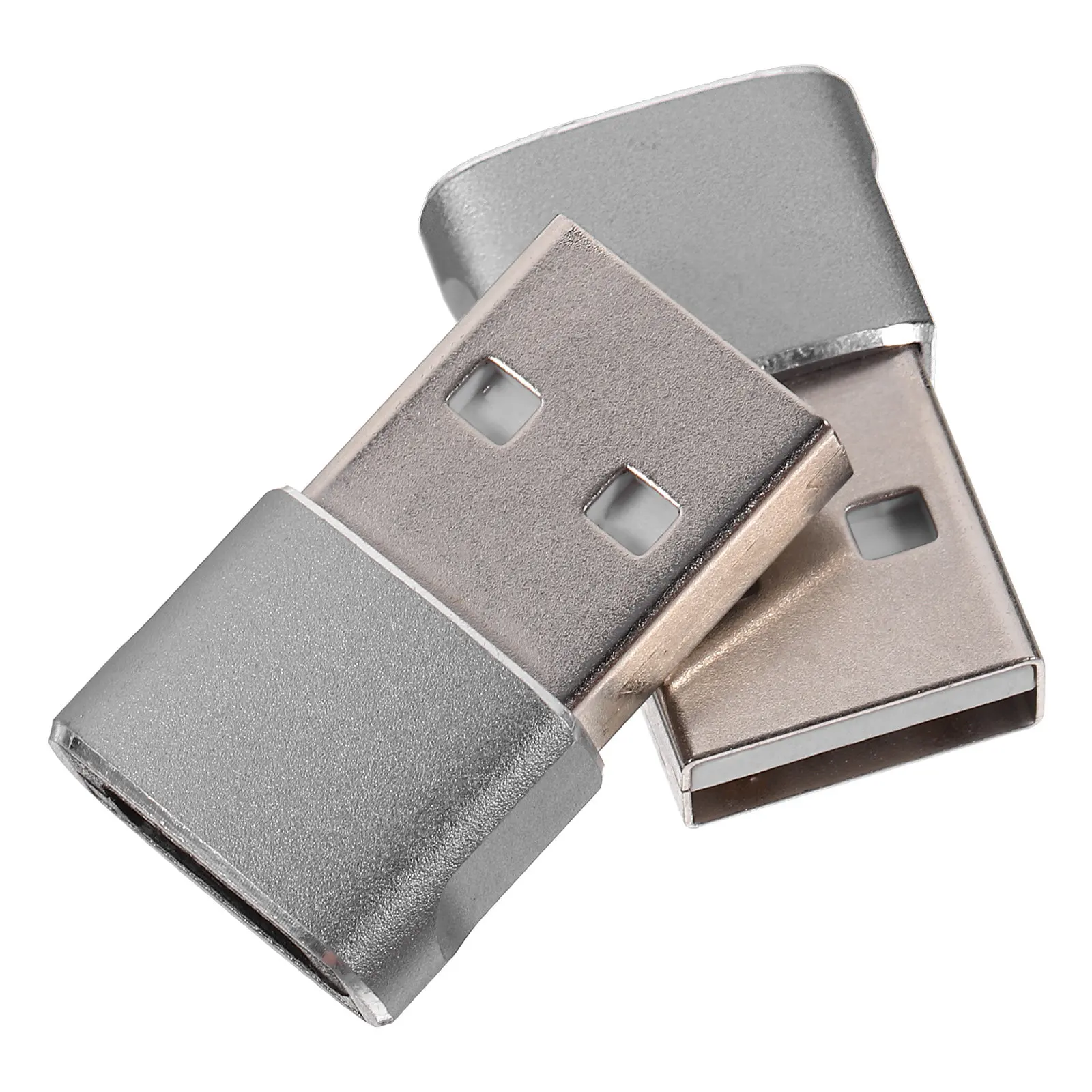 2Pcs Type-C USB to USB-C Converter Widened Gold Terminal Aluminum Alloy Shell Fast Charge Data Transfer Laptop Charger Adapter