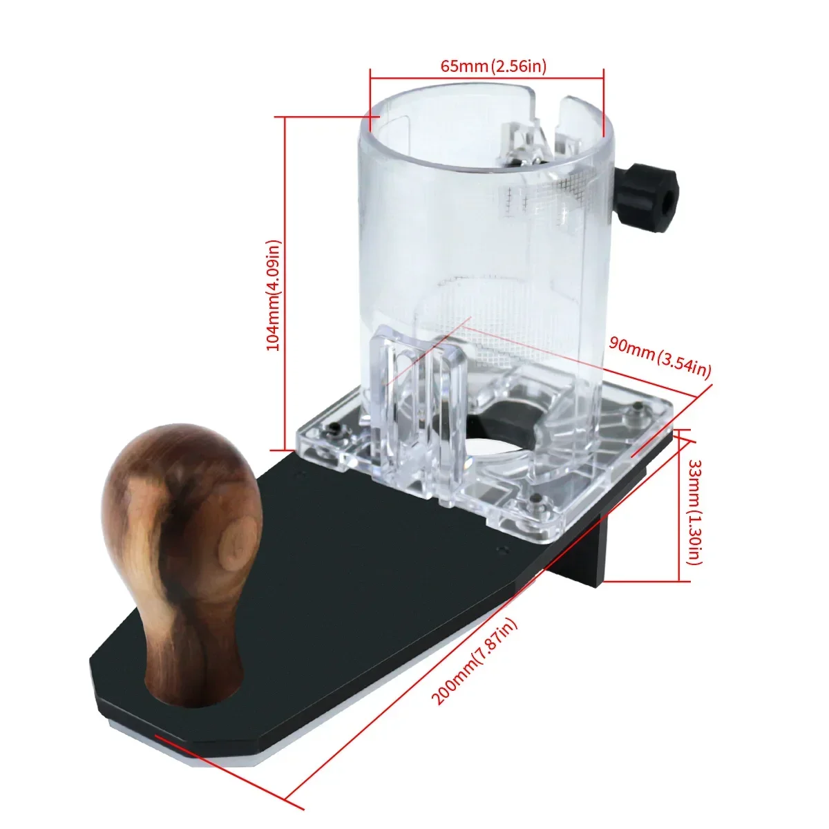 Randvormende freesbasis - Randgeleider voor houtbewerking Cirkelsnij- en hoekafrondingsgereedschap, R-hoek Randafschuining Freesbasis