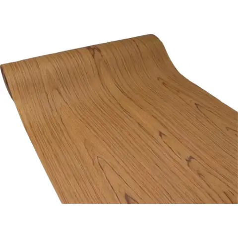 58*250cm Reconstituted Teak Wood Veneer, Restoration of Furniture, Tabletops, Large Engineered Wood Veneer Sheet for Wood Crafts