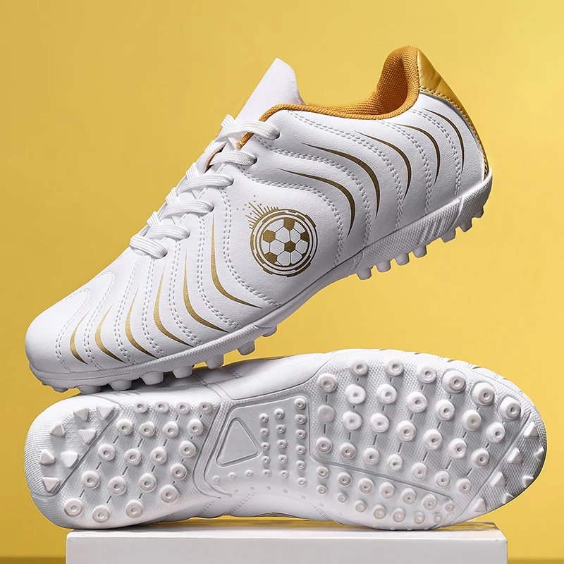 New Soccer Cleats for Mens Womens Turf Indoor Soccer Shoes Unisex TF Football Boots Youth Baseball Rugby Training Shoes