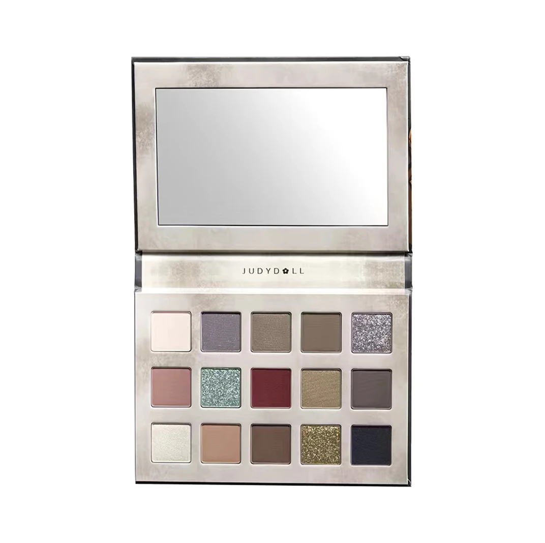 Judydoll Halloween edición limitada Rose Codex "libro de sombra de ojos de 15 colores mate Color tierra brillo maquillaje de ojos brillo de ojos