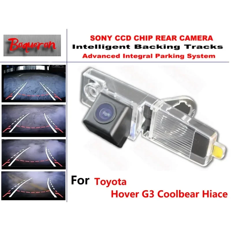 

for Toyota Hover G3 Coolbear Hiace CCD Car Backup Parking Camera Intelligent Tracks Dynamic Guidance Rear View Camera