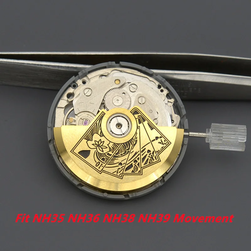 Новые часы 2025 года, модифицированные роторы с качающимся весом, подходят для Японии NH35 NH36 NH38 4R 6R 7S, аксессуары для часов с автоматическими механизмами