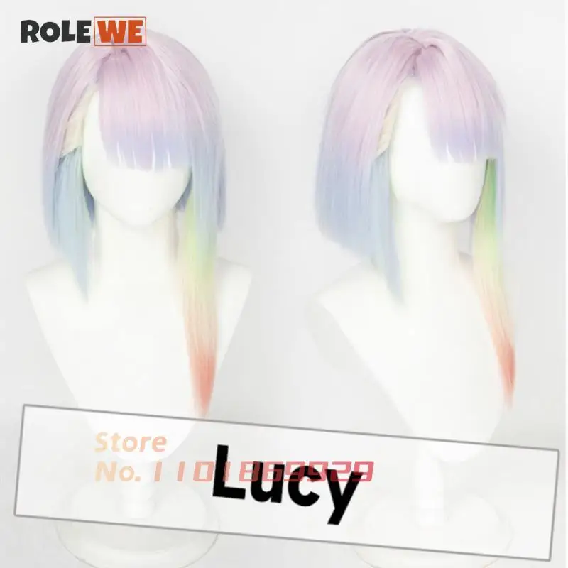 Anime Cyberpunk Edgerunners Lucy David Martinez Rebecca Cosplay Wig Heat Resistant Hair Cyberpunk: Edgerunners Party Wigs