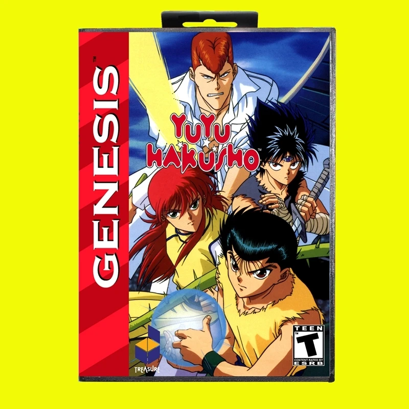 

YuYu Hakusho MD Game Card 16 Bit with US Box for Sega Megadrive Genesis Video Game Console Cartridge