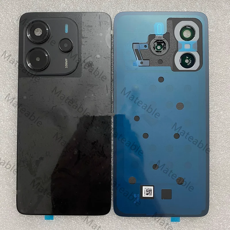 Note14 Battery Back Cover For Xiaomi Redmi Note 14 4G Rear Housing Case Replace Repair Spare Parts + Camera Lens