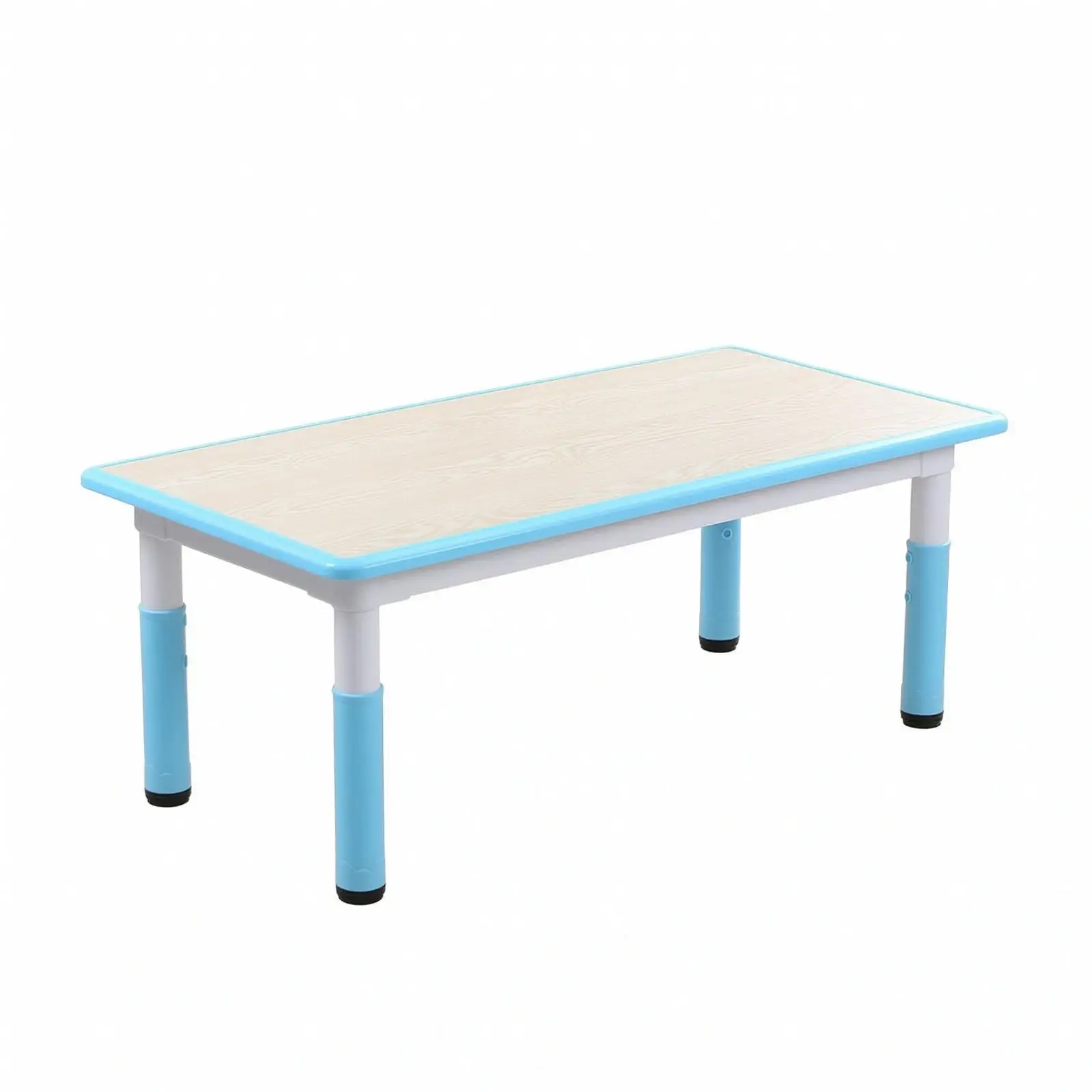 Rectangular Study Table Rounded Corners Kids Study Table Learning Desk Easy-to-Wipe Furniture Child-Friendly for Toddlers