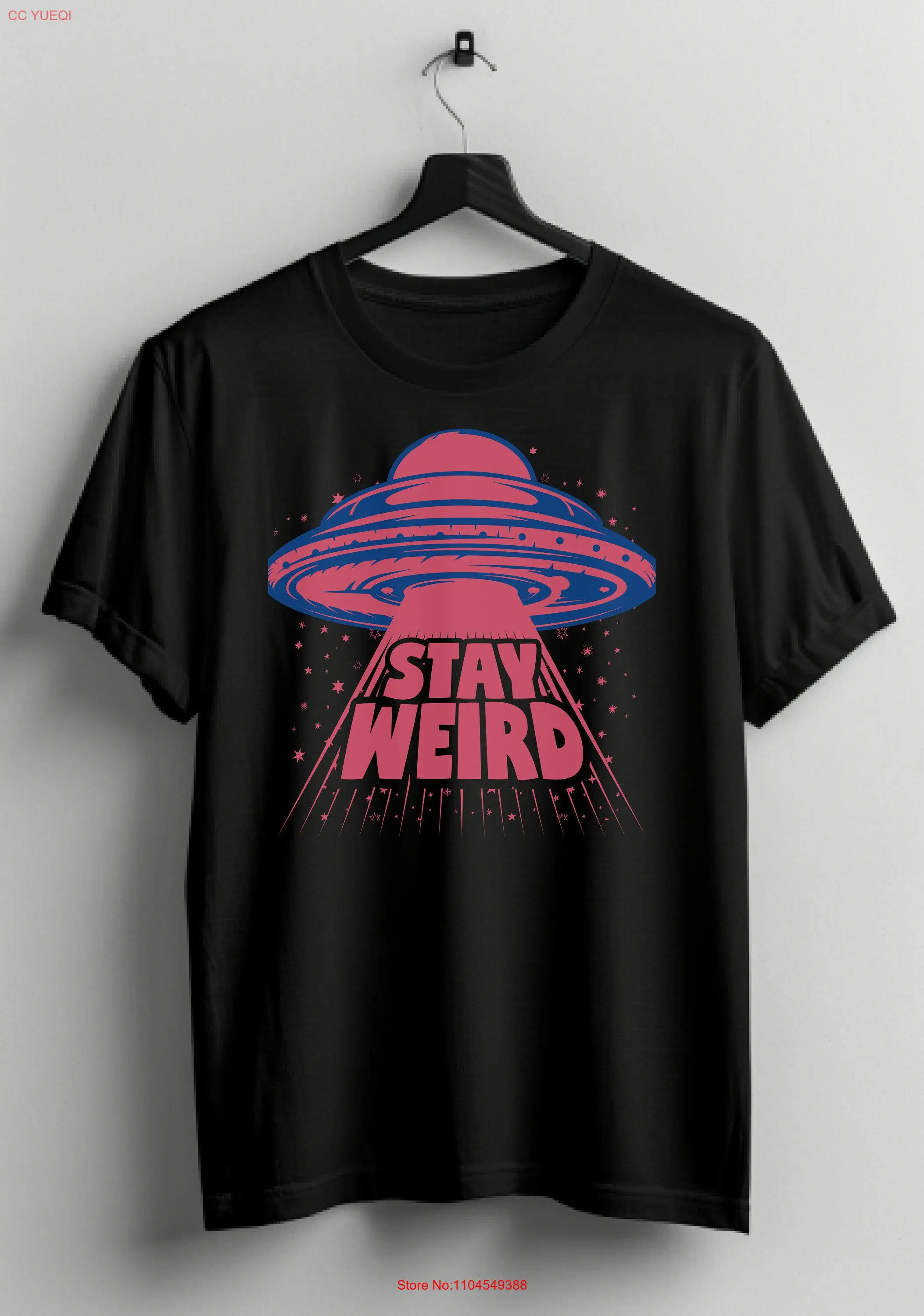

Stay Weird T Shirt Ufo Funny Sarcastic Socially Awkward For Best Friend teen long or short sleeves