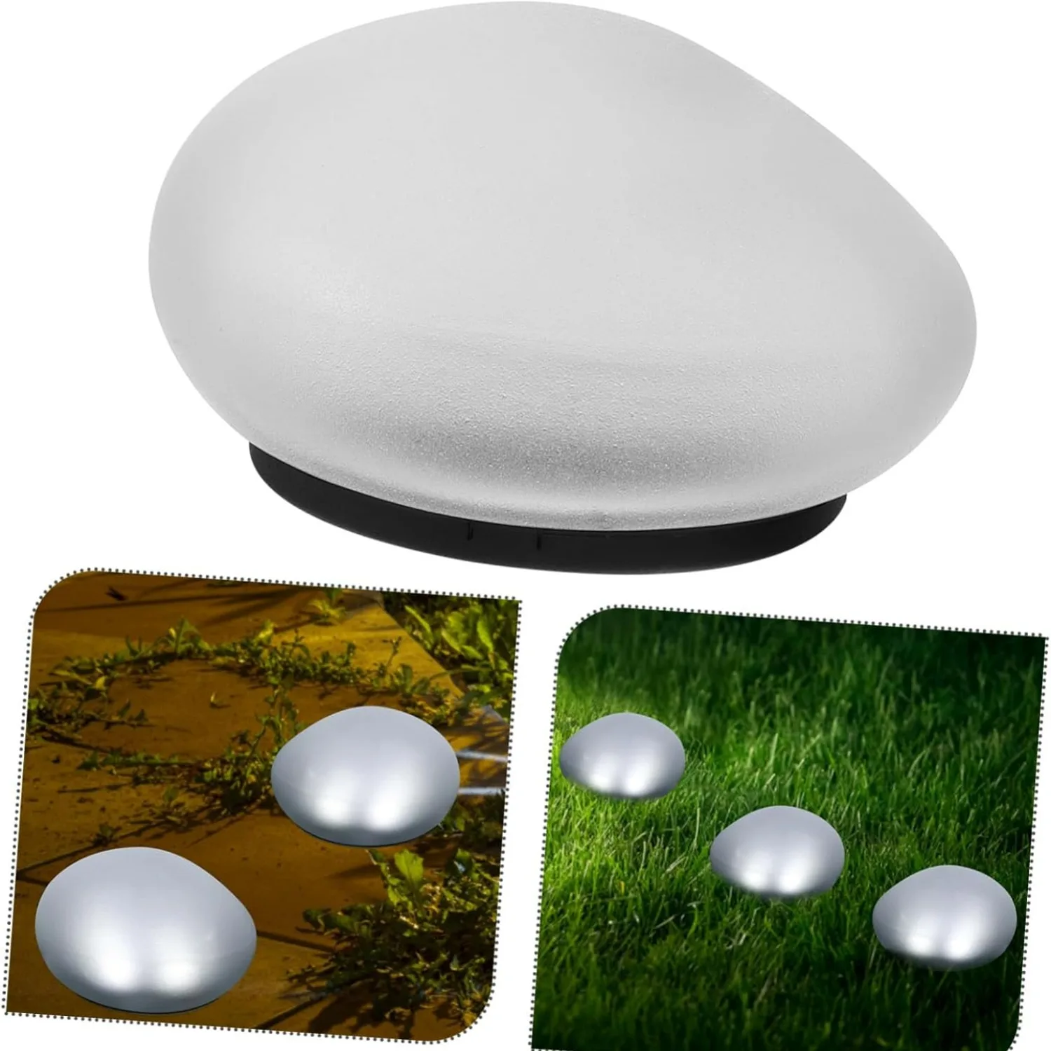 Outdoor solar underground light pebble lawn light home garden light solar garden stone light