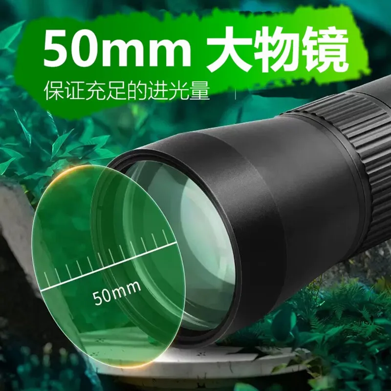 BRESSER Monocular Zoom Telescope 10-20x50 Handheld Waterproof HD High Power Outdoor Travel Concert Telescope