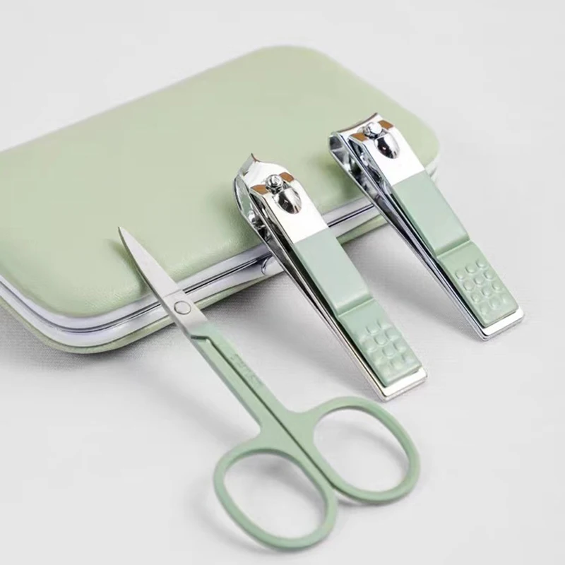 

Stainless steel nail clipper set, nail file, ear digging, eyebrow cutting, steel push nail trimming, nail clipper tools
