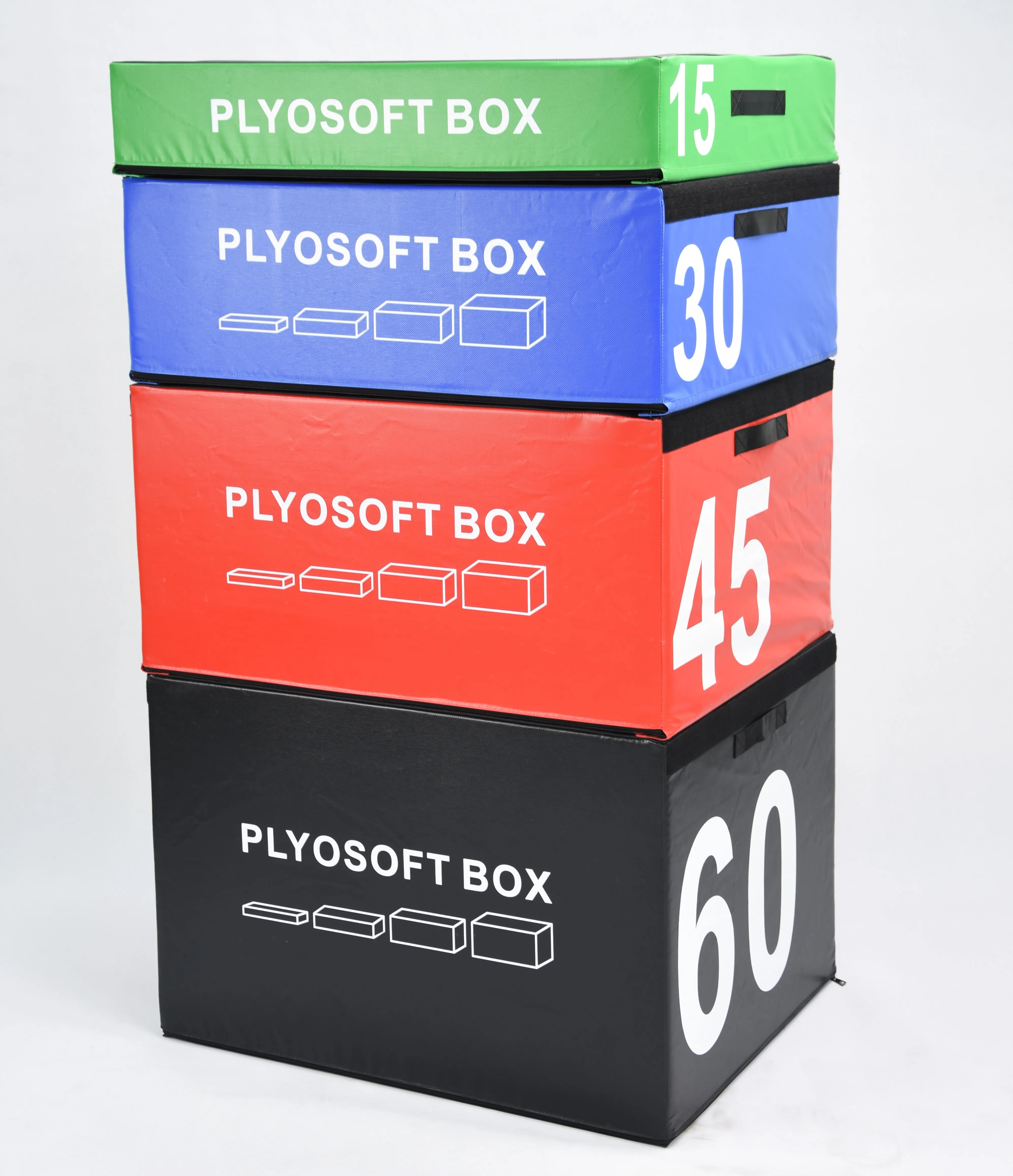 Adult And Kids Sensory Integration Four-In-One Progressive Step Training Jumping Box Soft Physical Plyo Boxes For Training
