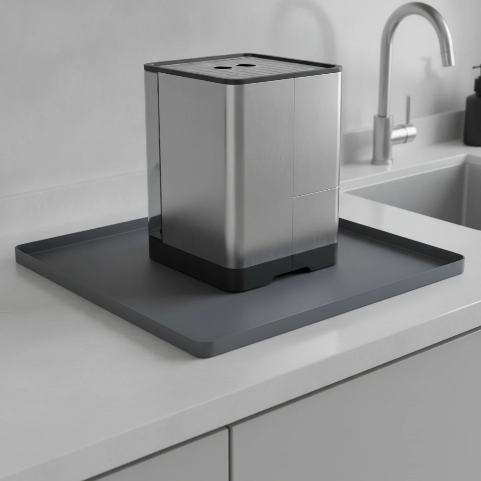 Appliance Appliance Pad Silicone Washing Machine Mat with Raised Rim Refrigerator Top Protector Waterproof Drain Pan Non-Slip