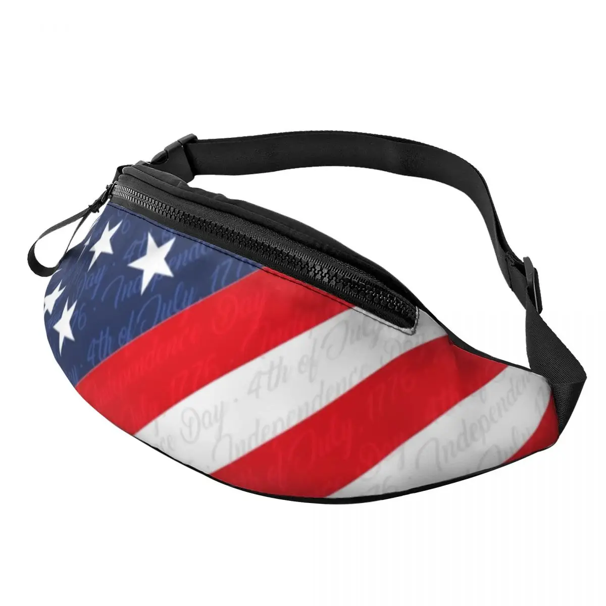 USA 4th Of July Waist Bag independence Day Teenagers Jogging Waist Pack Pattern Polyester Bag