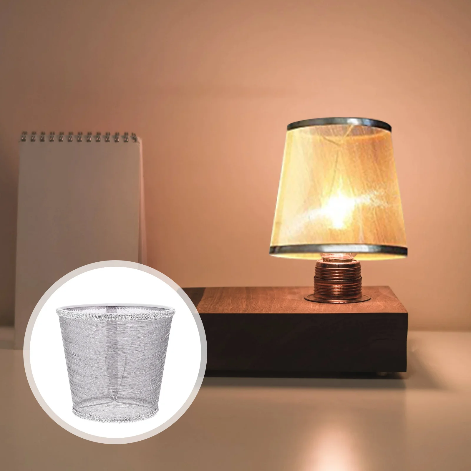 

3шт прозрачный тканевый абажур прочный защитный абажур для спальни гостиной потолочный настенный светильник