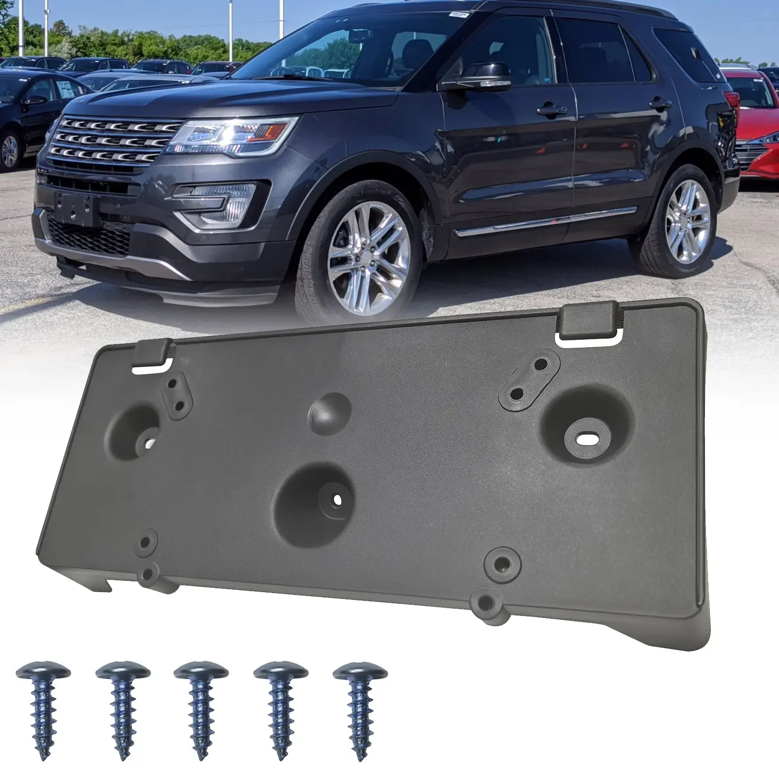 

For 2016 2017 Ford Explorer Front License Plate Frame Tag Holder Mount Bracket