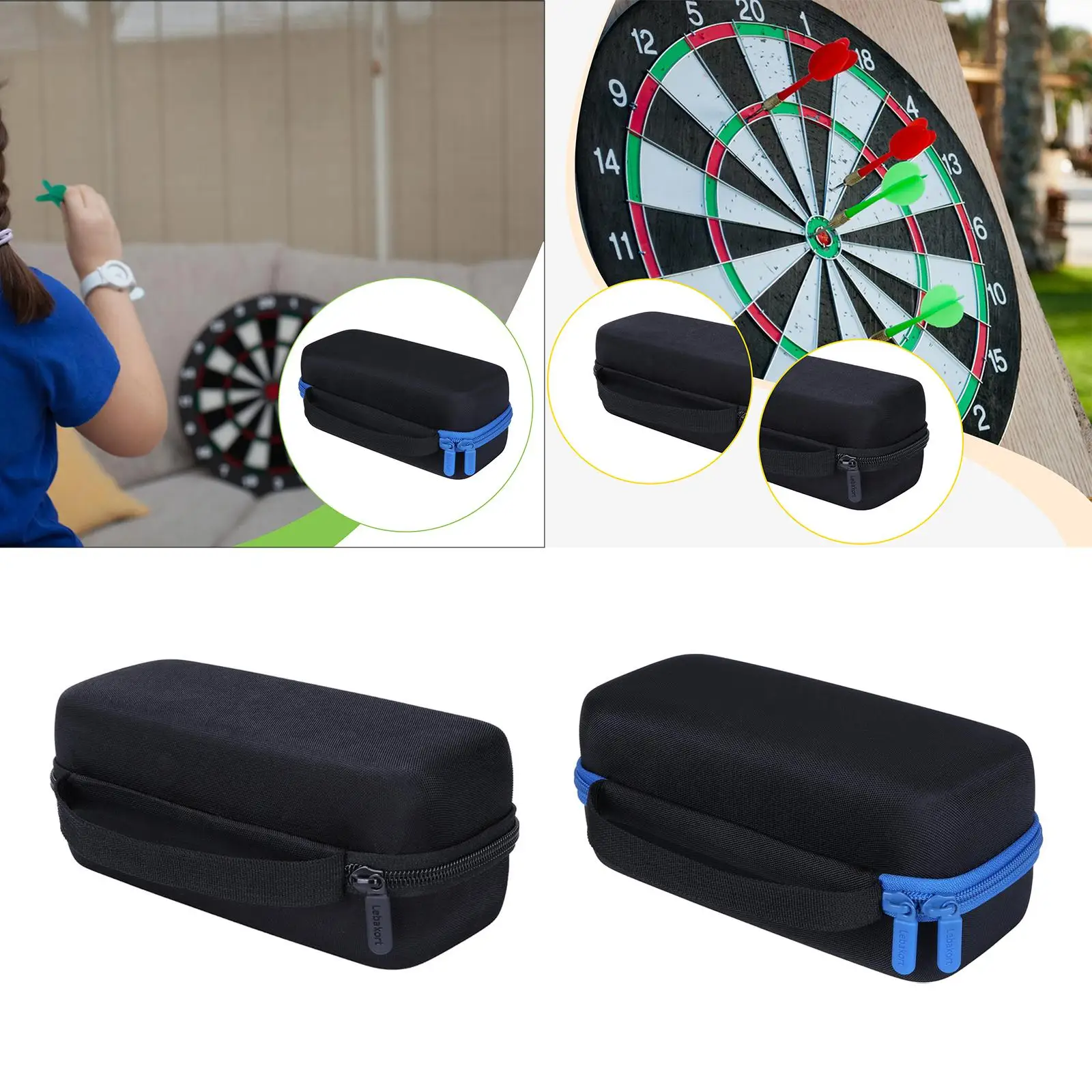 Darts Case Compatible Entertainment with Zip Portable Sturdy Hard Case