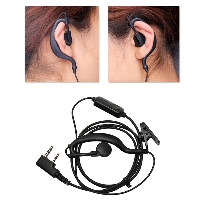 

Простая гарнитура для рации, наушники с K-Plug, проводной двухсторонний радиолюбитель, наушник для Baofeng BF-888S UV5R, аксессуары для рации