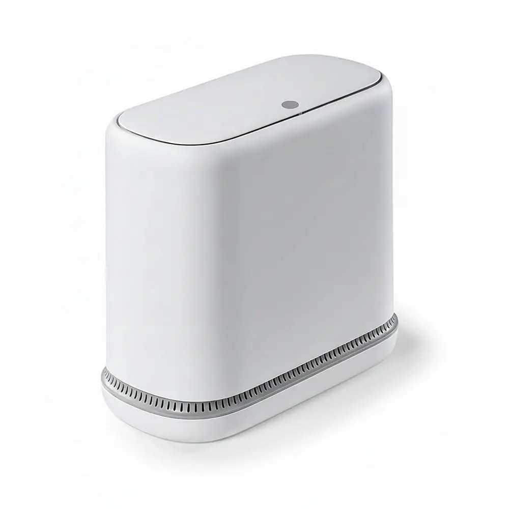 

Мусорное ведро с защитой от собак, 3 галлона, узкое, для ванной комнаты, с запирающейся крышкой, компактный узкий контейнер для мусора для ванной, кухни, офиса