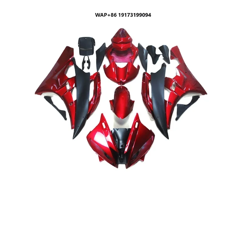 

Red Black Painted Fairings for 2006 2007 YAMAHA-YZF 600 R6 ABS Plastic