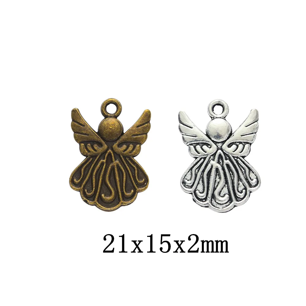 

35pieces (angel) vintage zinc alloy charm metal pendant DIY jewelry discovery making accessories 1233