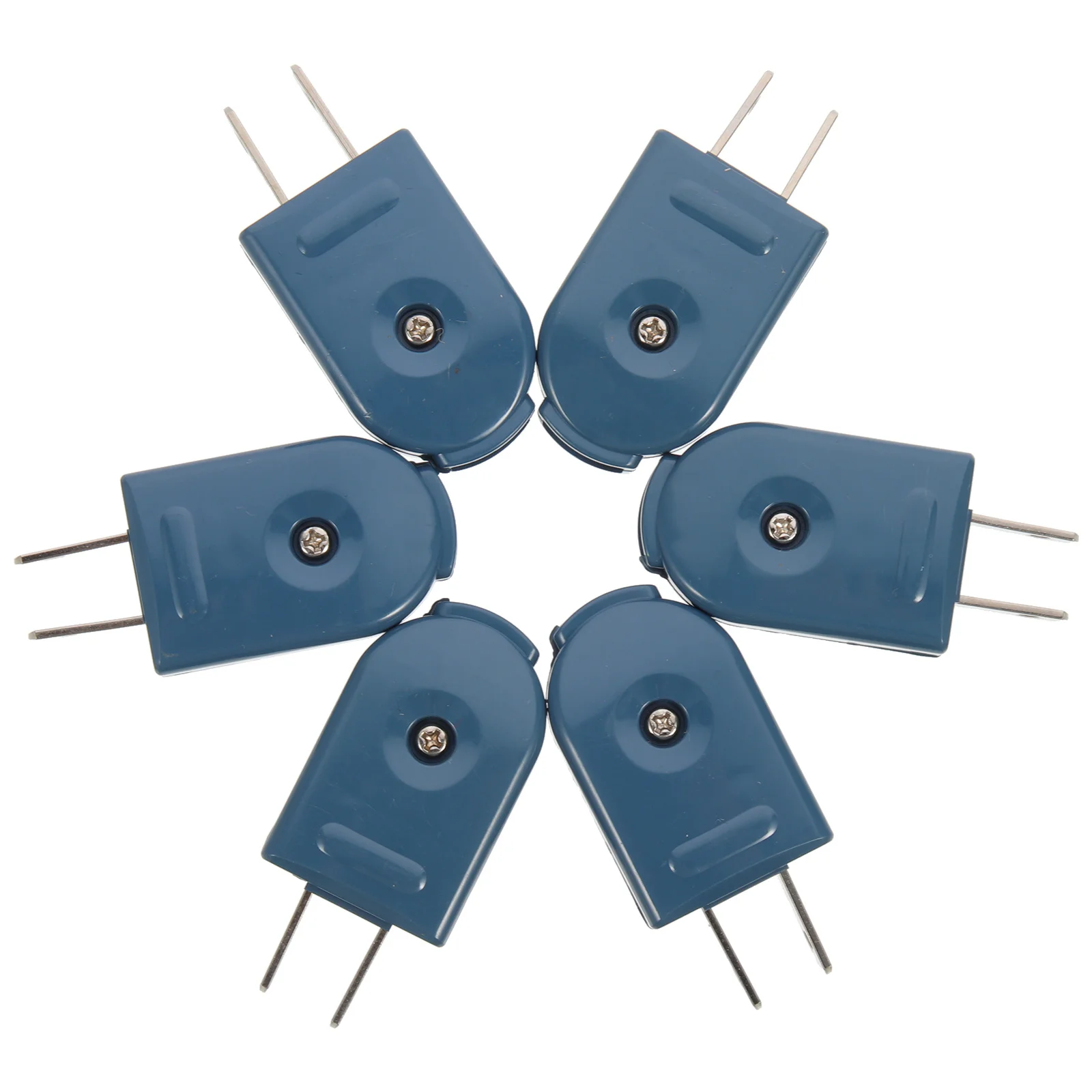 

6Pcs Us Plug 125V 10A Rotatable Male Replacement Electric Plug Straight Angle Design for Extension Cord DIY Home Appliances