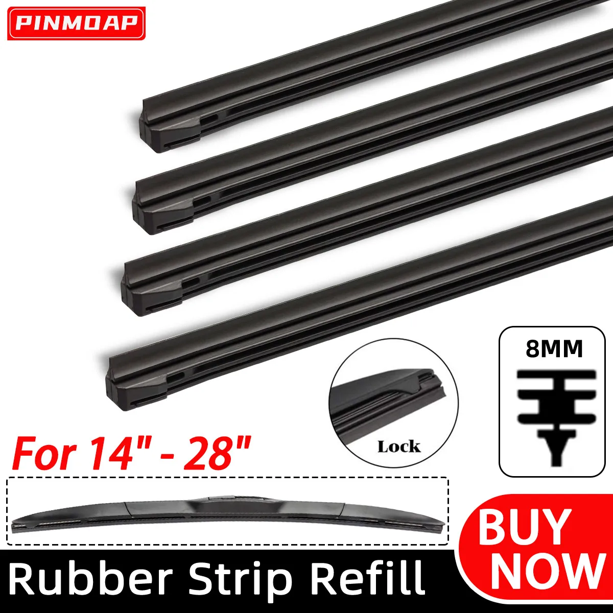 Car Windshield Wiper Filler Strip Suitable For Three-Stage Wiper Rubber Replacement Strip 14