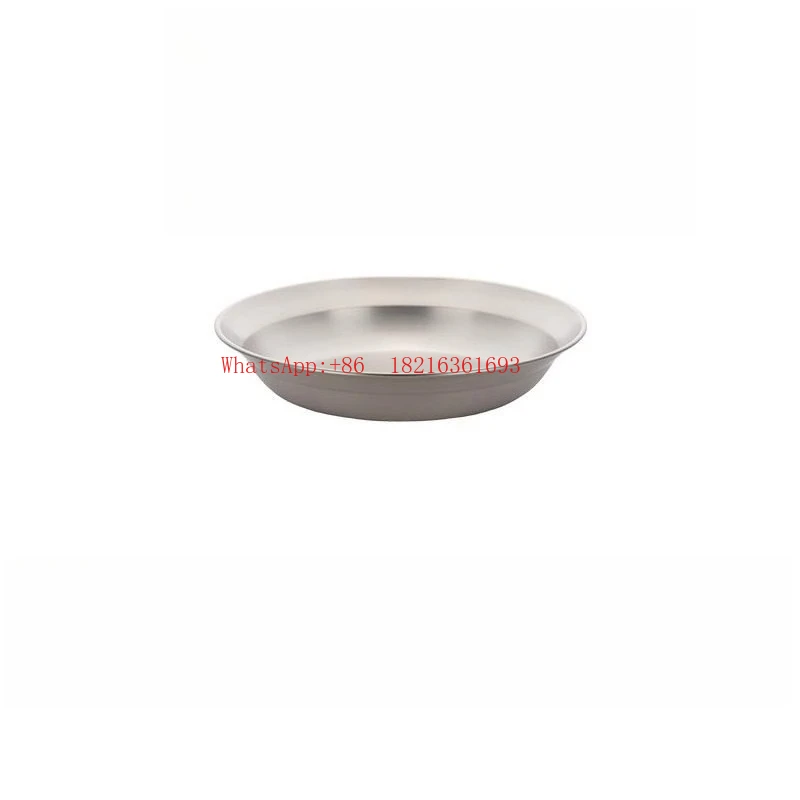 Stainless Steel Plate and Bowl Set Outdoor Self-driving Camping Picnic Tableware Four-piece Set TW-021