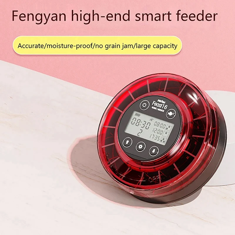 Aquarium Automatic Fish Feeder Automatic Food Dispenser With Timer Rechargeable Timer Feeder With USB Cable LCD Display