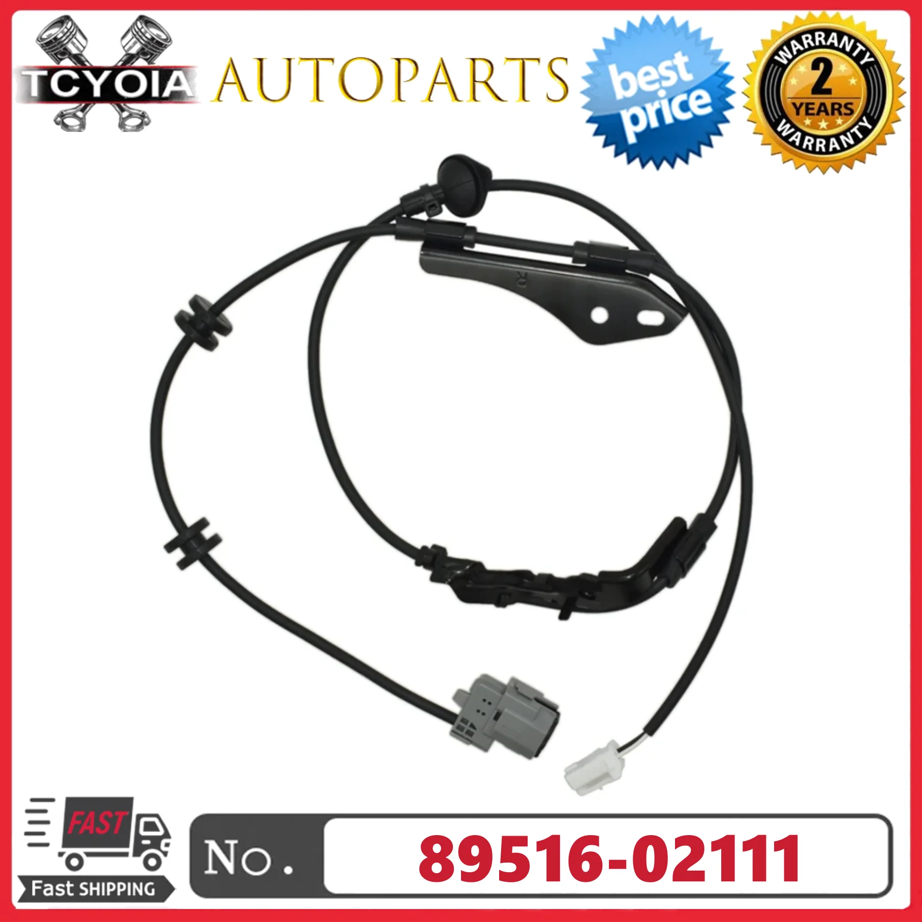

ABS Wheel Speed Sensor 89516-02111 For Toyota Corolla 2007-2013 1.8L Rear Right NEW