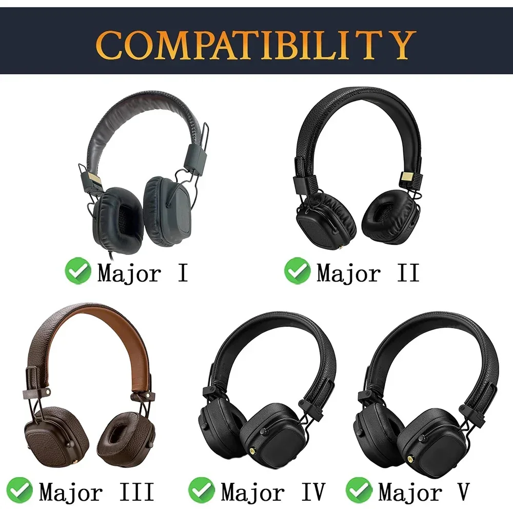 Replacement Cooling Gel Ear Pads For Marshall Major I/II/III/IV/V ANC Gaming Headphones Tamum view 4