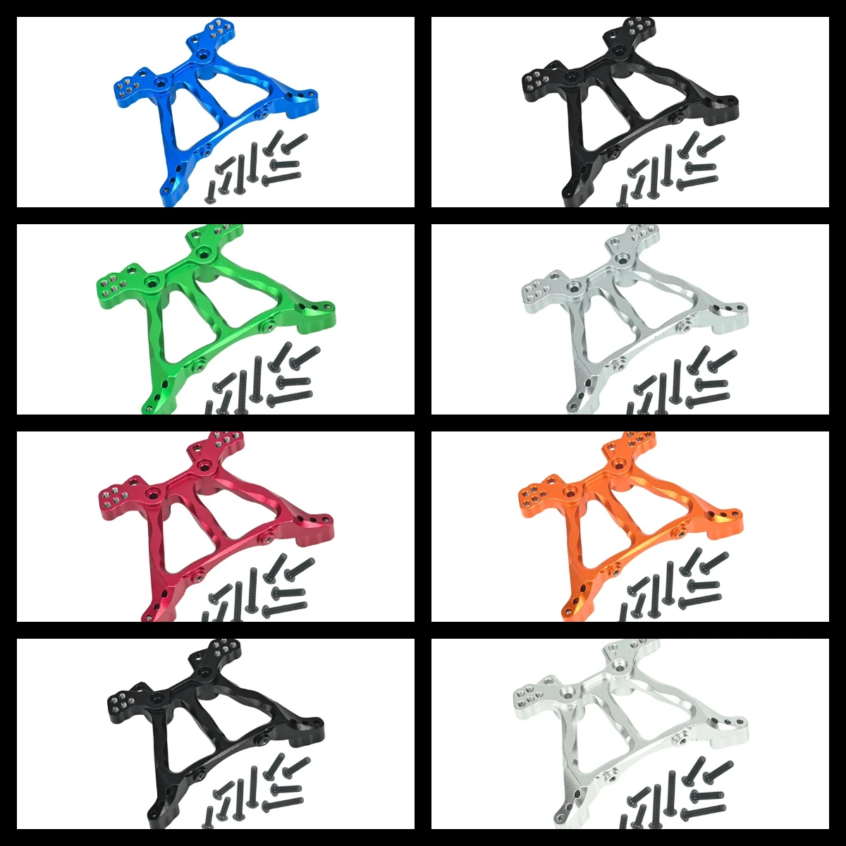 GPM Alloy Rear Shock Tower TRAXXAS 1/10 Slash 4X4 Stampede Ford Fiesta ST Rally