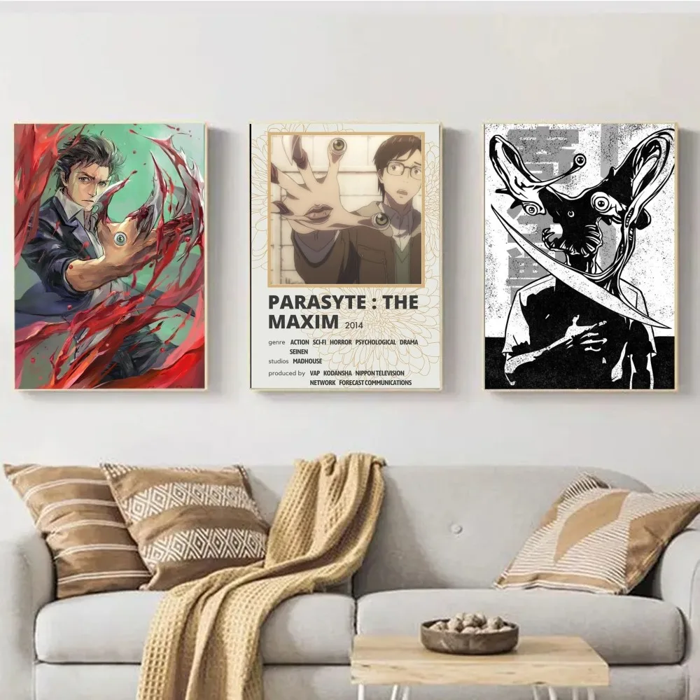 P-Parasyte-E Poster Wall Art Print Poster Decorative Mural Modern Home Decor Birthday Gift Unframed Canvas Garage Room