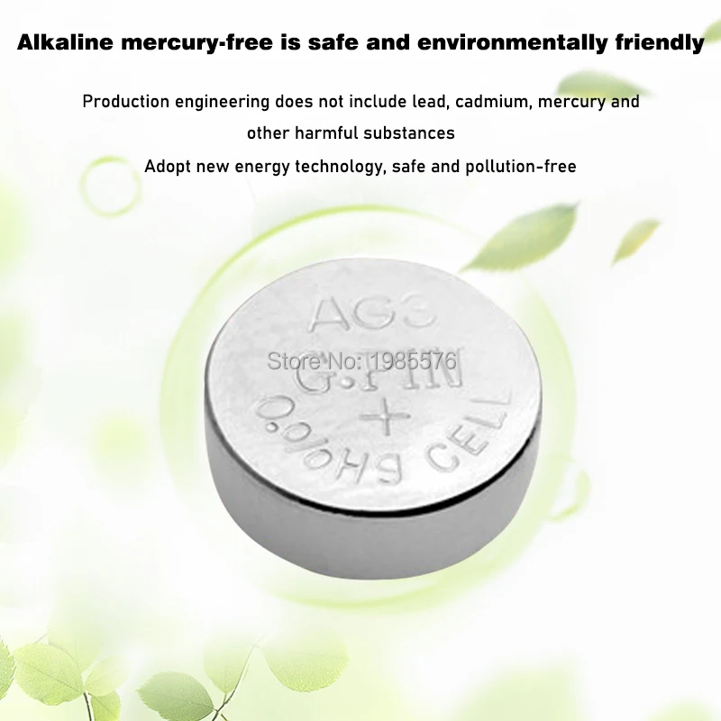 بطارية ساعة ساعة ، مؤشر ليزر ، 384 فولت ، 20x LR41 AG3 392A SR41SW 192 LR736 V3GA 1.55