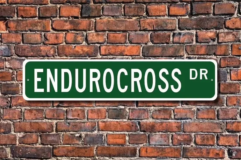 Endurocross, Endurocross sign, Endurocross fan, hybrid motorcycle race, Endurocross gift, Custom Street Sign, Quality Metal Sign