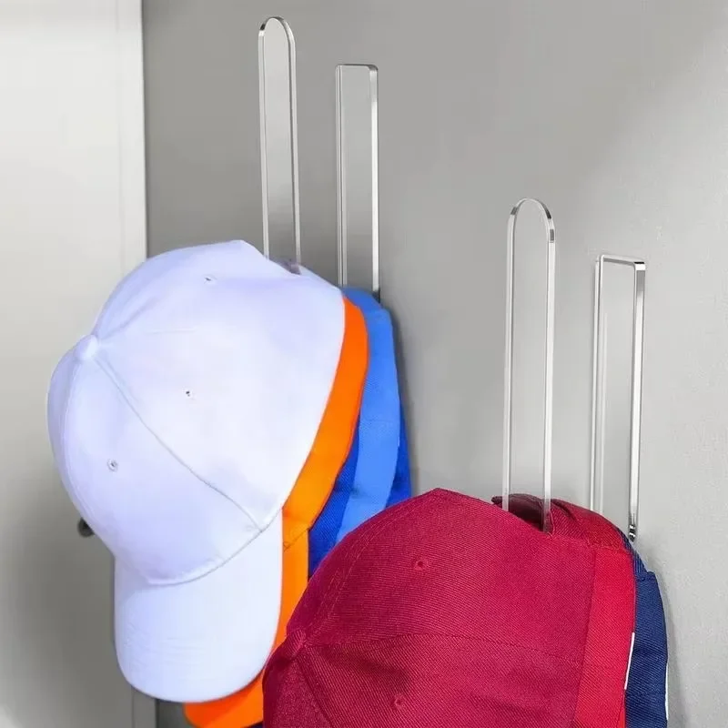 Acrylic Hat Holde Hat Organizer  For Baseball Caps Decorative Hat Display Stand  Storage For Bedroom Closet Wall Mount Rack