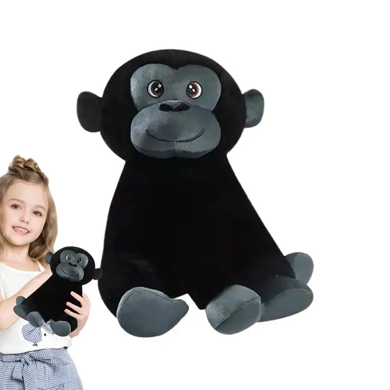 Monkey Stuffed Animal 8-Inch Zoo Monkey Stuffed Plush Toy Gorilla Plush Pillow Monkey Plush Toy Simulated Cuddly Huggable Toy