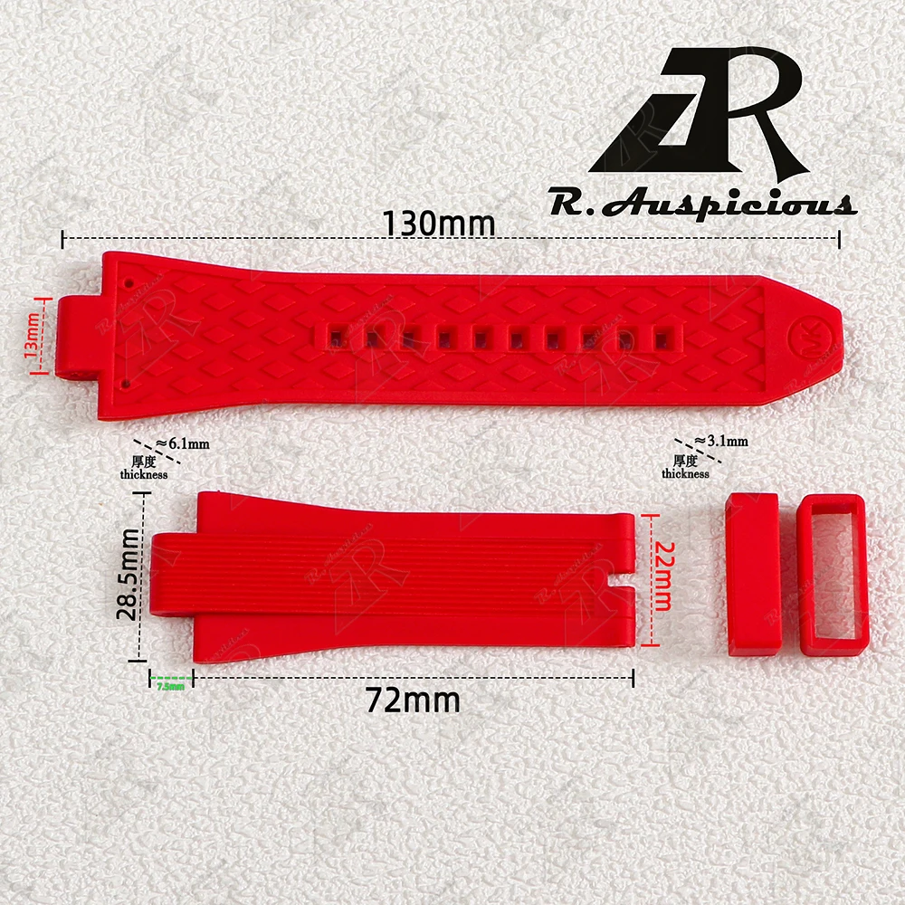 13mm Silicone Watchband for MICHAELKORS Convex Notch Rubber Watch Strap MK8730/9019/8295/8492/9020/8184/8729 Watch Accessories