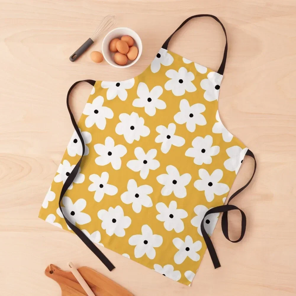 

Daisy field Apron waterproof for women bib Cooking Clothes Apron